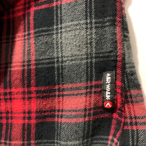 Airwalk Mens Plaid Cotton Button Up Shirt Sz Lrg - Picture 6 of 13
